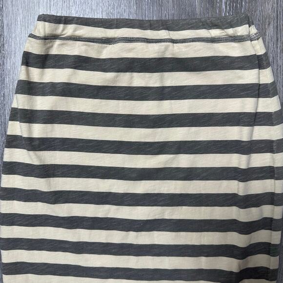 Sundry Gray and Cream Striped Skirt - Picture 2 of 5